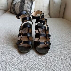 Jimmy Choo Suede and Leather Sandals